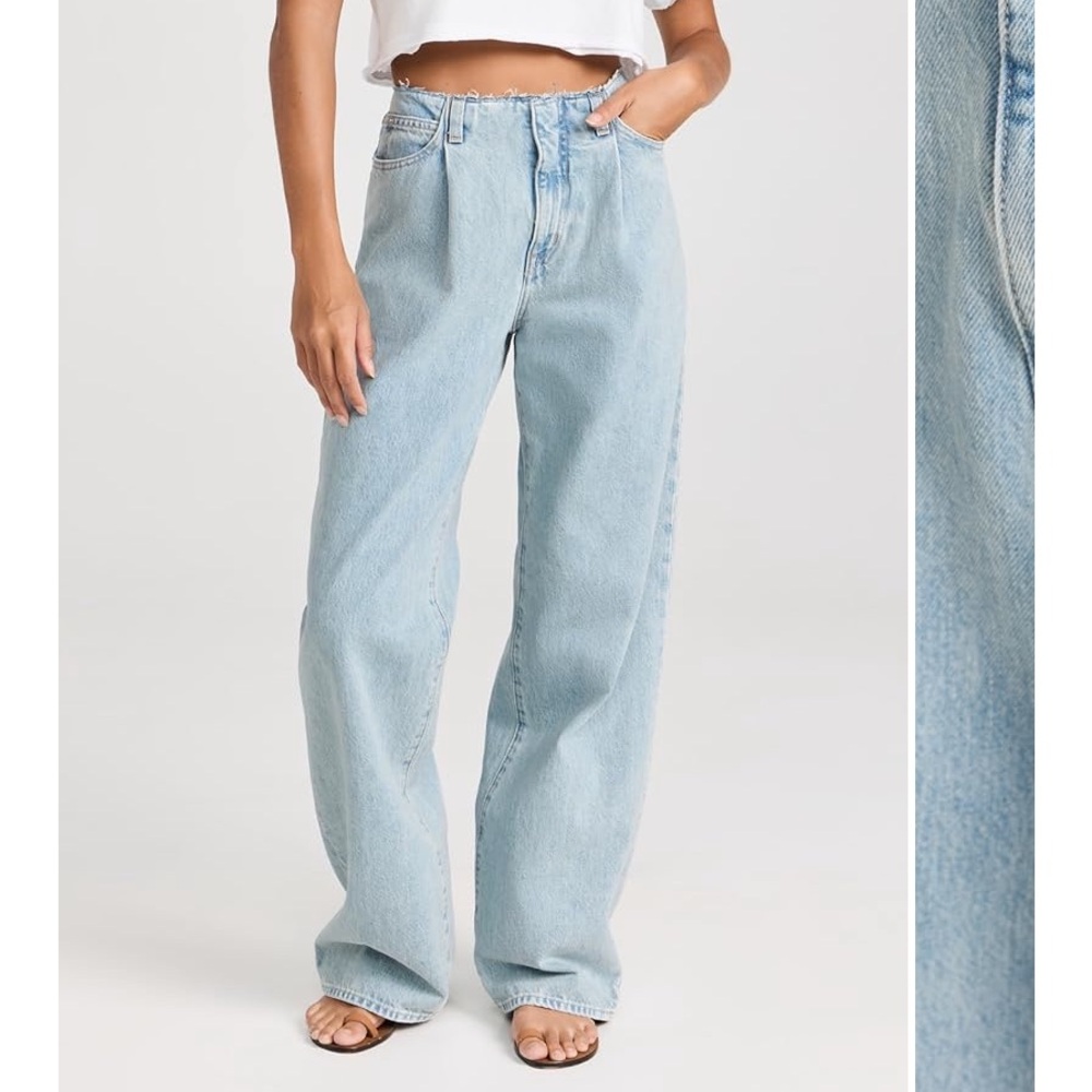 SLVRLAKE Kennedy High Rise Pleated Jeans